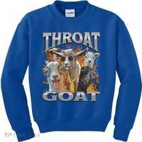 Throat Goat Offensive Adult Humor Bootleg Kids Sweatshirt thumb 0