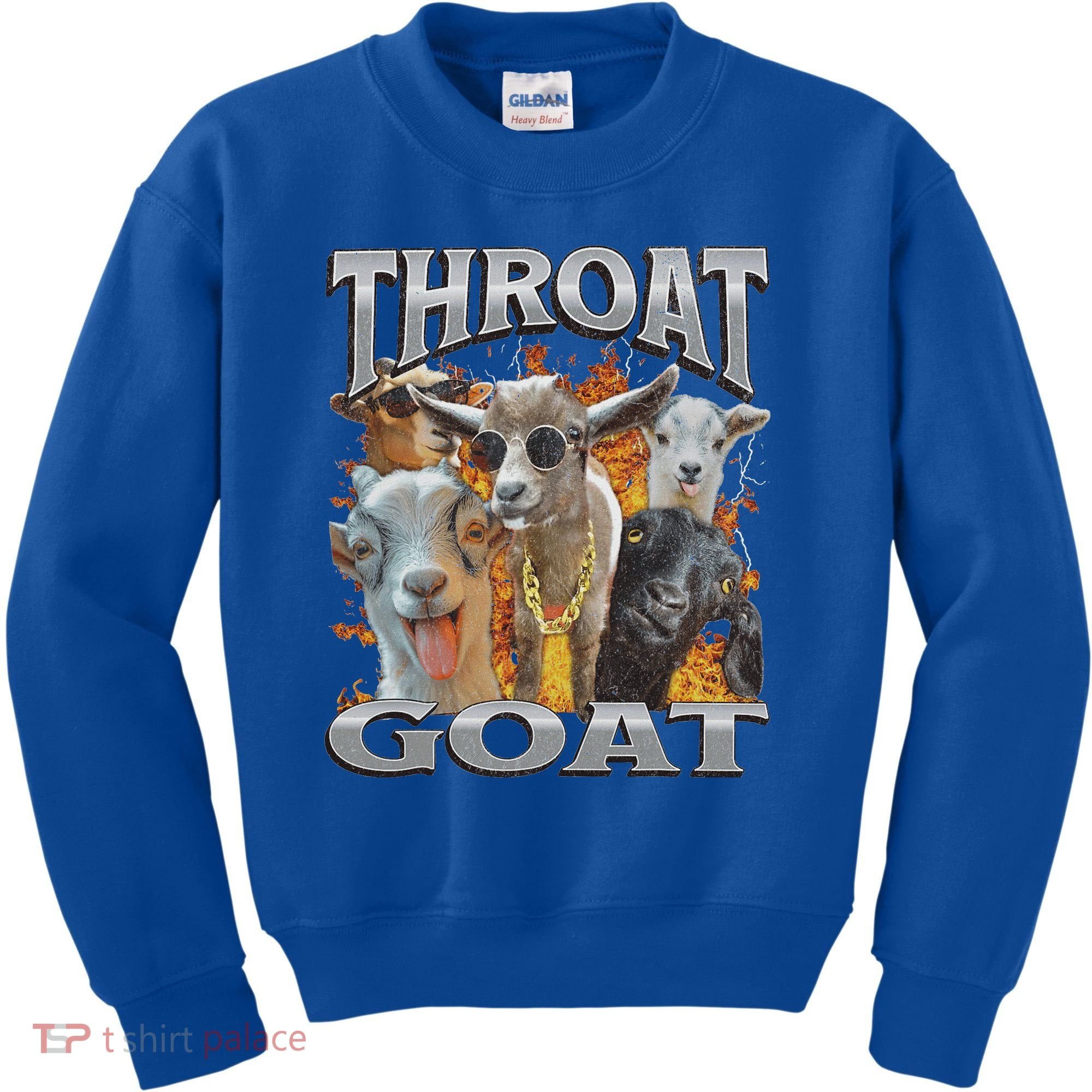 Throat Goat Offensive Adult Humor Bootleg Kids Sweatshirt