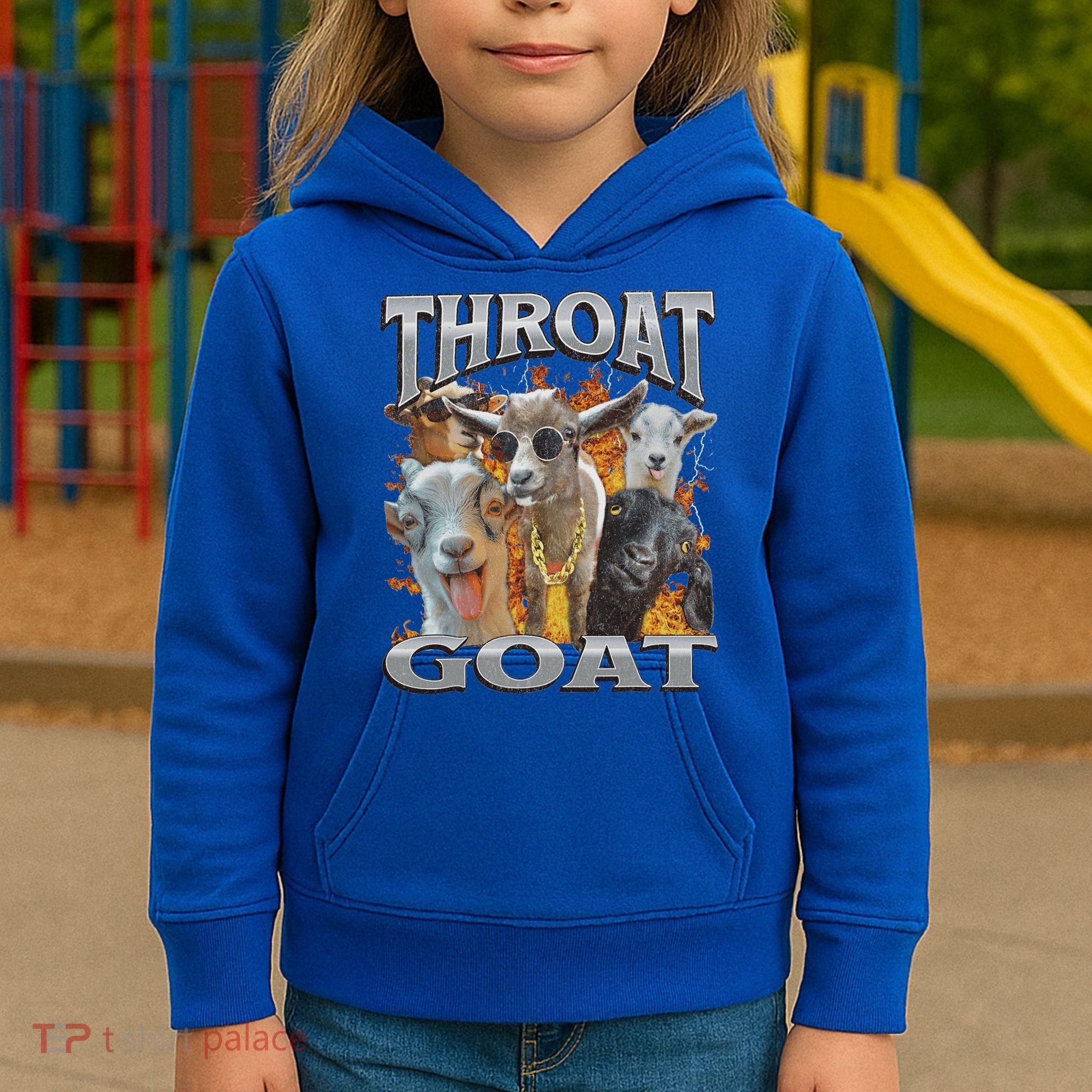 Throat Goat Offensive Adult Humor Bootleg Kids Hoodie
