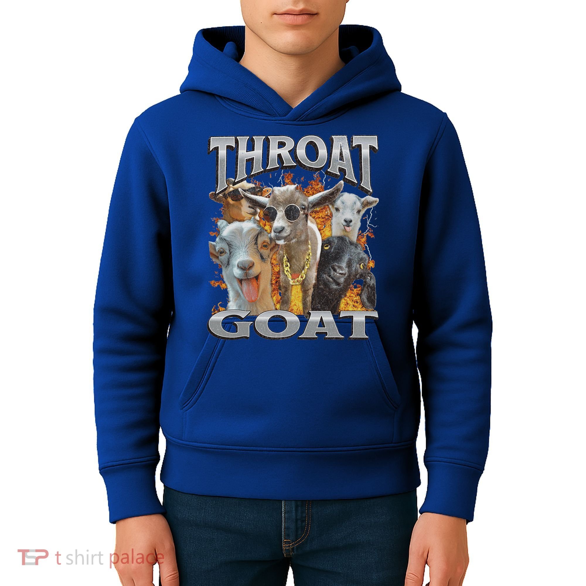 Throat Goat Offensive Adult Humor Bootleg Kids Hoodie