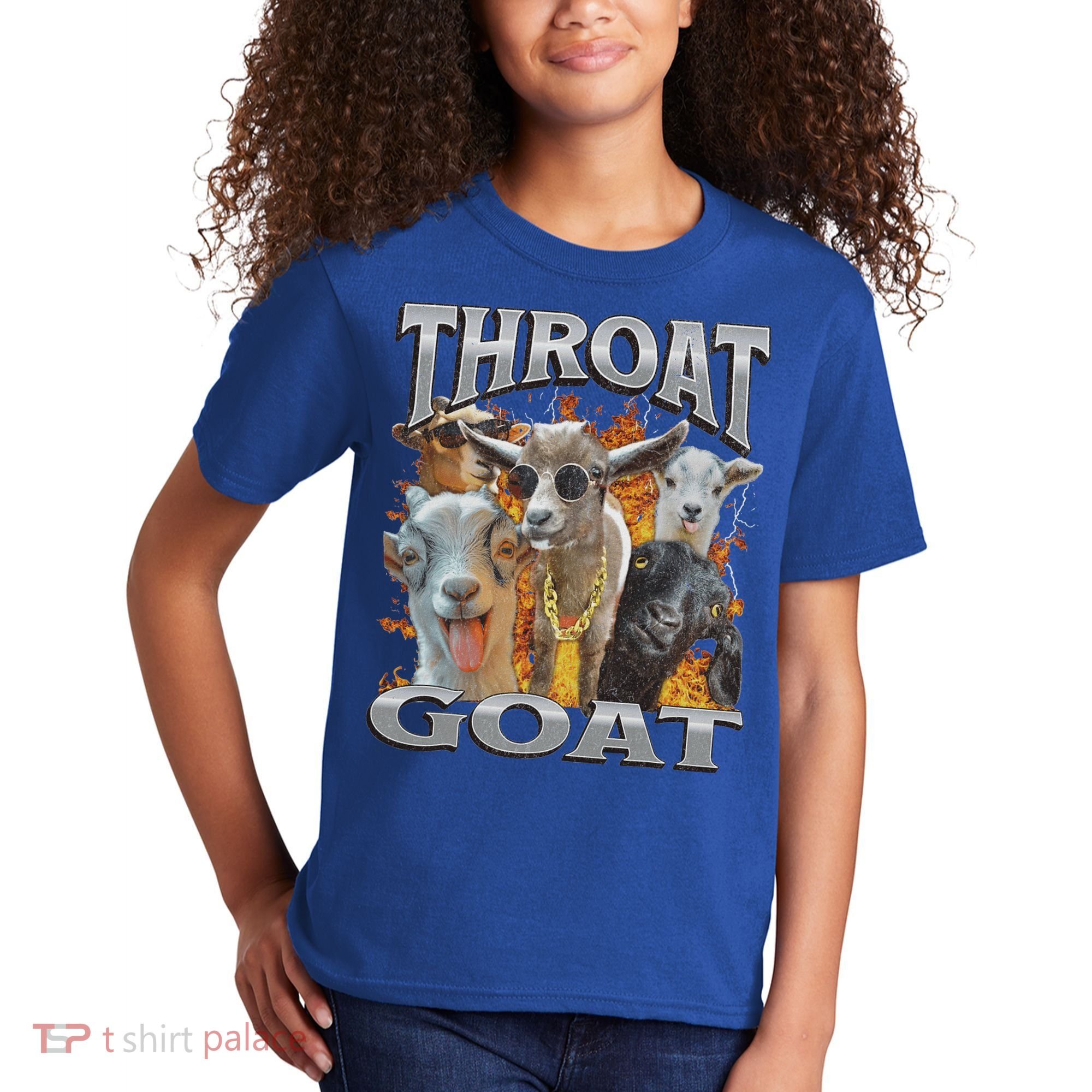 Throat Goat Offensive Adult Humor Bootleg Kids T-Shirt