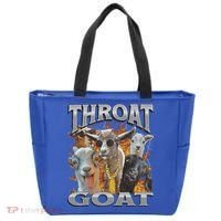 Throat Goat Offensive Adult Humor Bootleg Tote Bag thumb 0