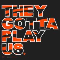 They Gotta Play Us Cincinnati Football Beanie thumb 2