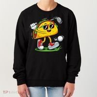 Taco Golf Player Cinco De Mayo Food Fiesta Mexican Golfer Women's Sweatshirt thumb 0