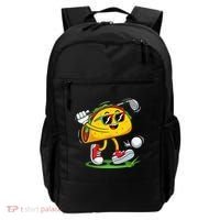 Taco Golf Player Cinco De Mayo Food Fiesta Mexican Golfer Backpack thumb 0