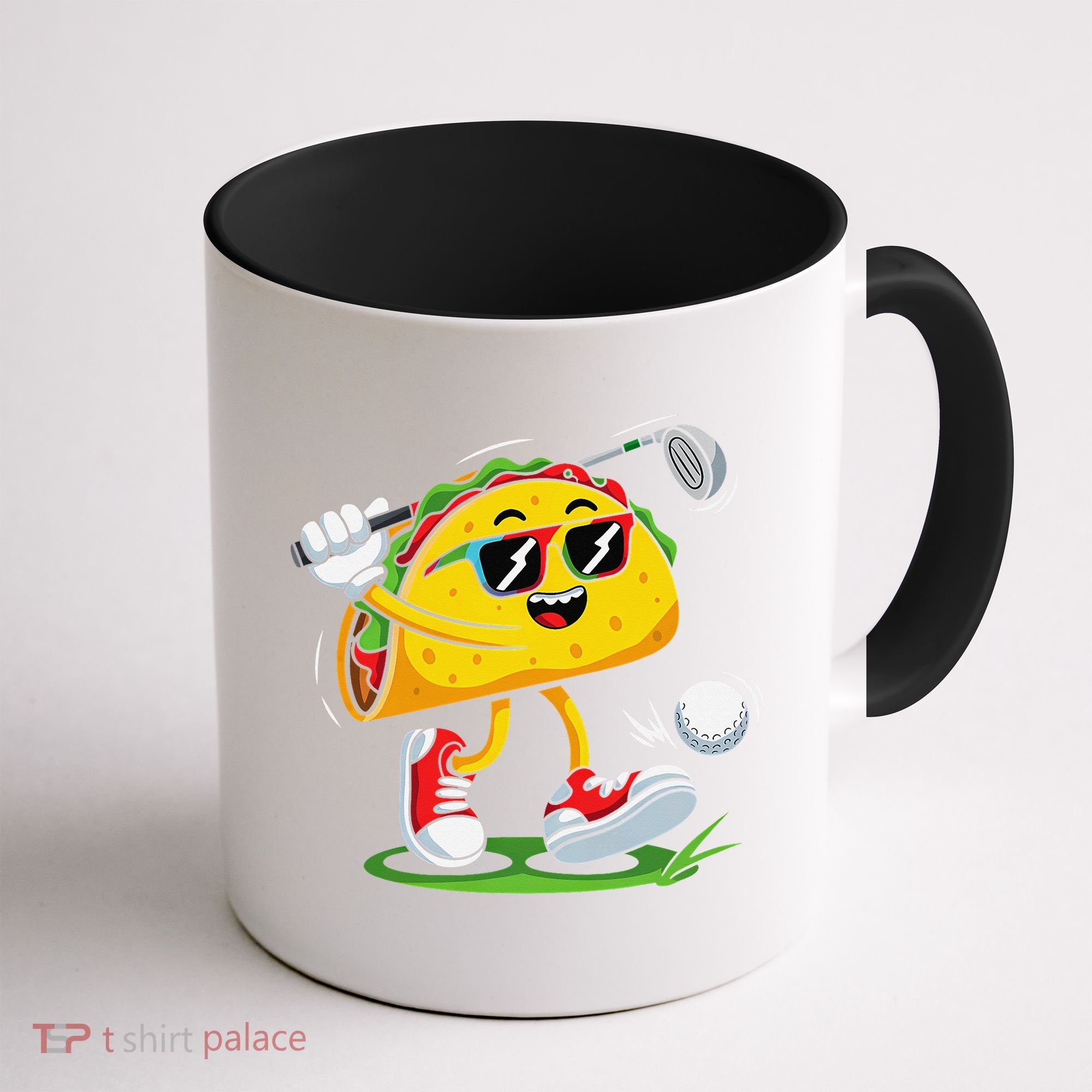 Taco Golf Player Cinco De Mayo Food Fiesta Mexican Golfer Coffee Mug