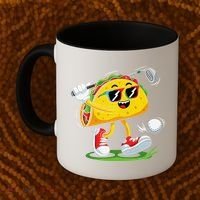 Taco Golf Player Cinco De Mayo Food Fiesta Mexican Golfer Coffee Mug thumb 2