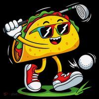 Taco Golf Player Cinco De Mayo Food Fiesta Mexican Golfer Coffee Mug thumb 5