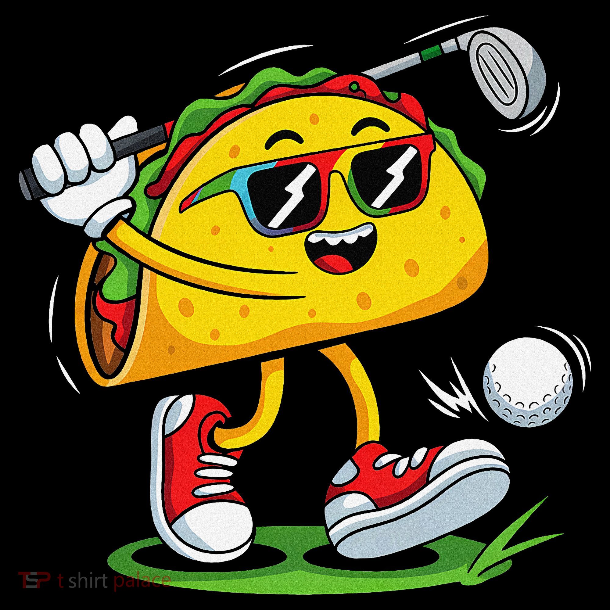 Taco Golf Player Cinco De Mayo Food Fiesta Mexican Golfer Coffee Mug