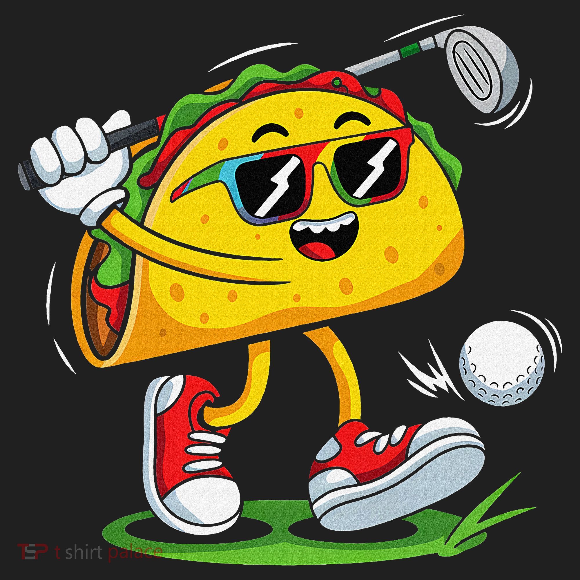 Taco Golf Player Cinco De Mayo Food Fiesta Mexican Golfer Beanie
