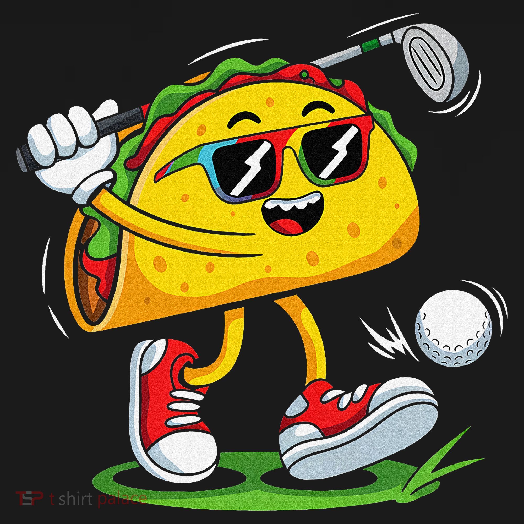 Taco Golf Player Cinco De Mayo Food Fiesta Mexican Golfer Women's Hoodie
