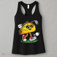 Taco Golf Player Cinco De Mayo Food Fiesta Mexican Golfer Women's Tank Top thumb 3