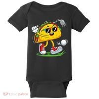 Taco Golf Player Cinco De Mayo Food Fiesta Mexican Golfer Baby Bodysuit thumb 0