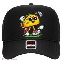 Taco Golf Player Cinco De Mayo Food Fiesta Mexican Golfer Hat thumb 0