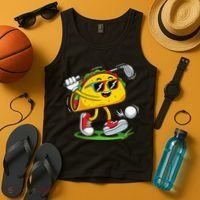 Taco Golf Player Cinco De Mayo Food Fiesta Mexican Golfer Tank Top thumb 4