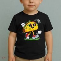 Taco Golf Player Cinco De Mayo Food Fiesta Mexican Golfer Toddler T-Shirt thumb 2