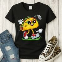 Taco Golf Player Cinco De Mayo Food Fiesta Mexican Golfer Women's T-Shirt thumb 3