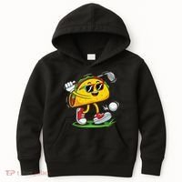 Taco Golf Player Cinco De Mayo Food Fiesta Mexican Golfer Kids Hoodie thumb 0