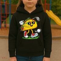 Taco Golf Player Cinco De Mayo Food Fiesta Mexican Golfer Kids Hoodie thumb 3