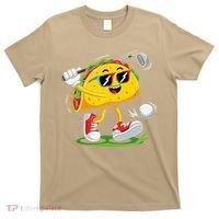 Taco Golf Player Cinco De Mayo Food Fiesta Mexican Golfer T-Shirt thumb 0