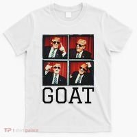 The Greatest President Photobooth Cool Donald Trump Goat T-Shirt thumb 0