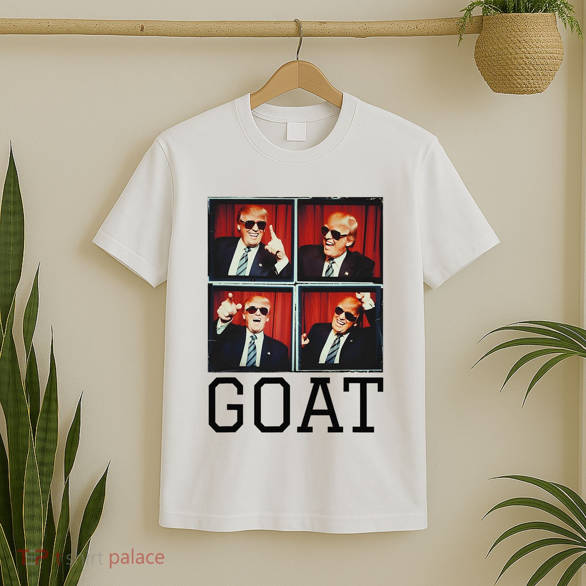 The Greatest President Photobooth Cool Donald Trump Goat T-Shirt