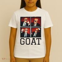 The Greatest President Photobooth Cool Donald Trump Goat T-Shirt thumb 4