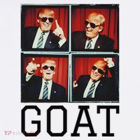 The Greatest President Photobooth Cool Donald Trump Goat Ornament thumb 1