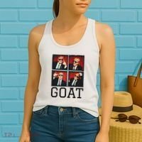 The Greatest President Photobooth Cool Donald Trump Goat Women's Tank Top thumb 2