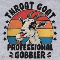 Throat Goat Professional Gobbler Funny Women's Racerback Cropped Tank thumb 2