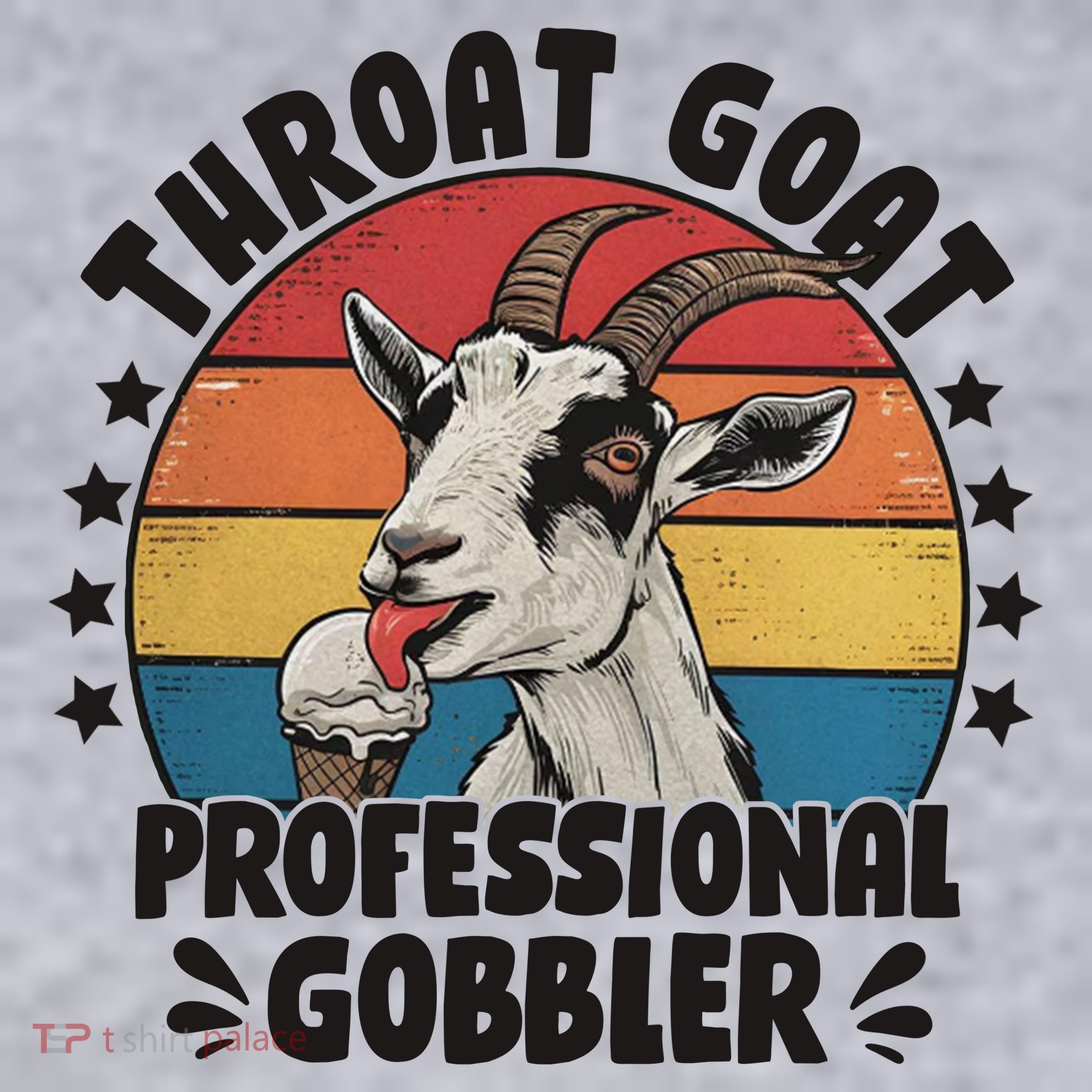 Throat Goat Professional Gobbler Funny Women's Racerback Cropped Tank