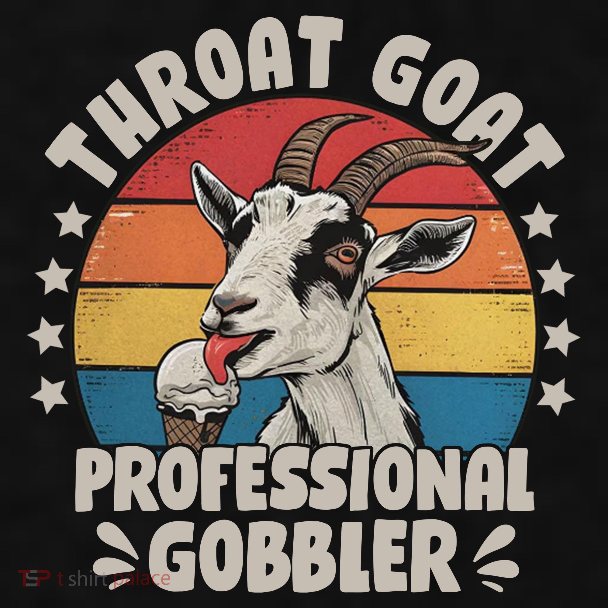 Throat Goat Professional Gobbler Funny Ladies PosiCharge Tri-Blend Wicking Tank