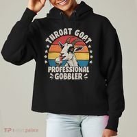 Throat Goat Professional Gobbler Funny Ladies Heavyweight Boxy Pullover Hoodie thumb 0