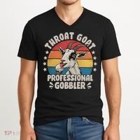 Throat Goat Professional Gobbler Funny V-Neck T-Shirt thumb 2