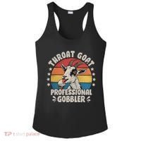 Throat Goat Professional Gobbler Funny Ladies PosiCharge Competitor Racerback Tank thumb 0