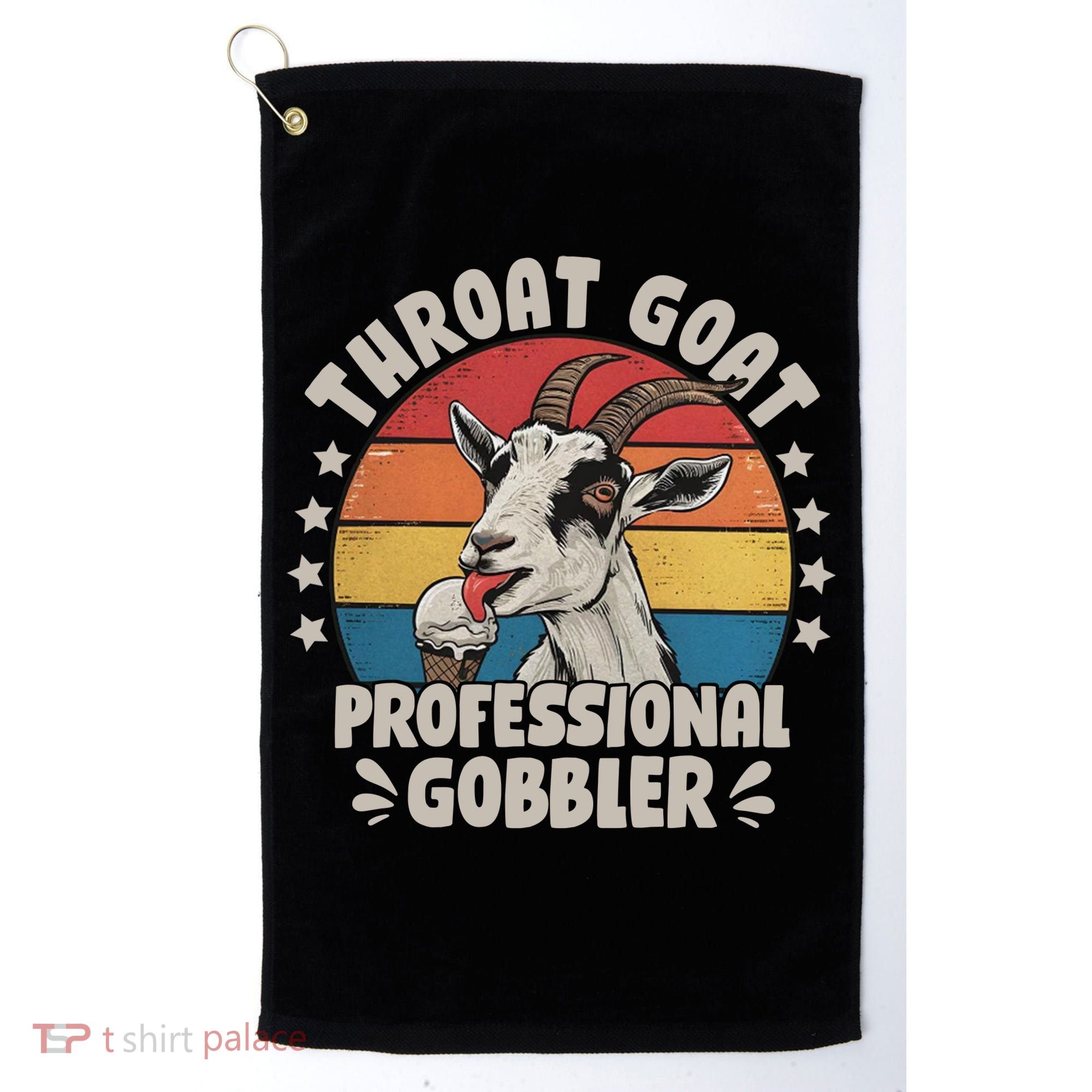 Throat Goat Professional Gobbler Funny Golf Towel