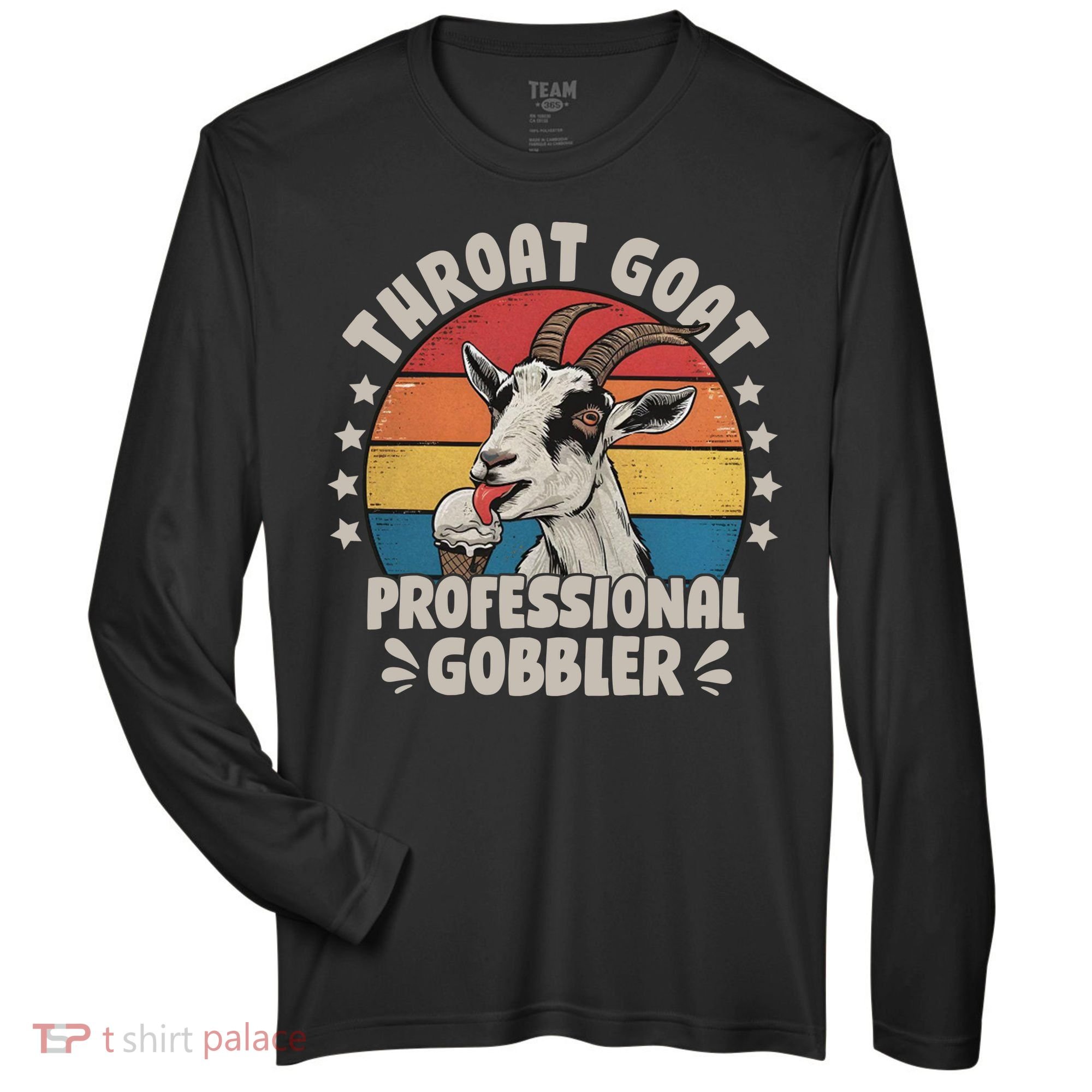 Throat Goat Professional Gobbler Funny Zone Performance Long-Sleeve T-Shirt
