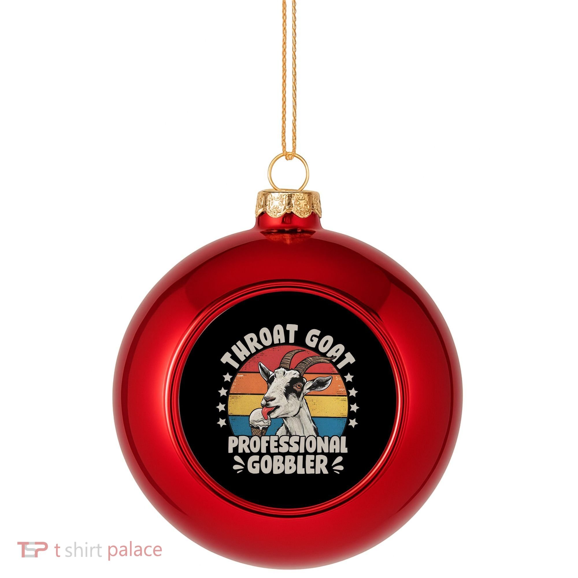 Throat Goat Professional Gobbler Funny Plastic Christmas Ball Ornament