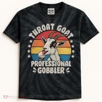 Throat Goat Professional Gobbler Funny Kids Tie-Dye T-Shirt thumb 0