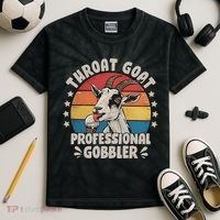 Throat Goat Professional Gobbler Funny Kids Tie-Dye T-Shirt thumb 2