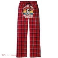 Throat Goat Professional Gobbler Funny Women's Flannel Plaid Pajama Pants thumb 0