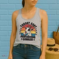 Throat Goat Professional Gobbler Funny Women's Tank Top thumb 2