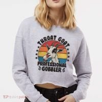 Throat Goat Professional Gobbler Funny Cropped Pullover Crew thumb 2