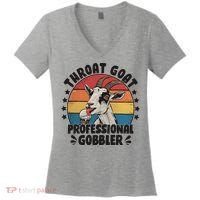 Throat Goat Professional Gobbler Funny Women's V-Neck T-Shirt thumb 0