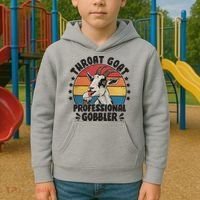 Throat Goat Professional Gobbler Funny Kids Hoodie thumb 2