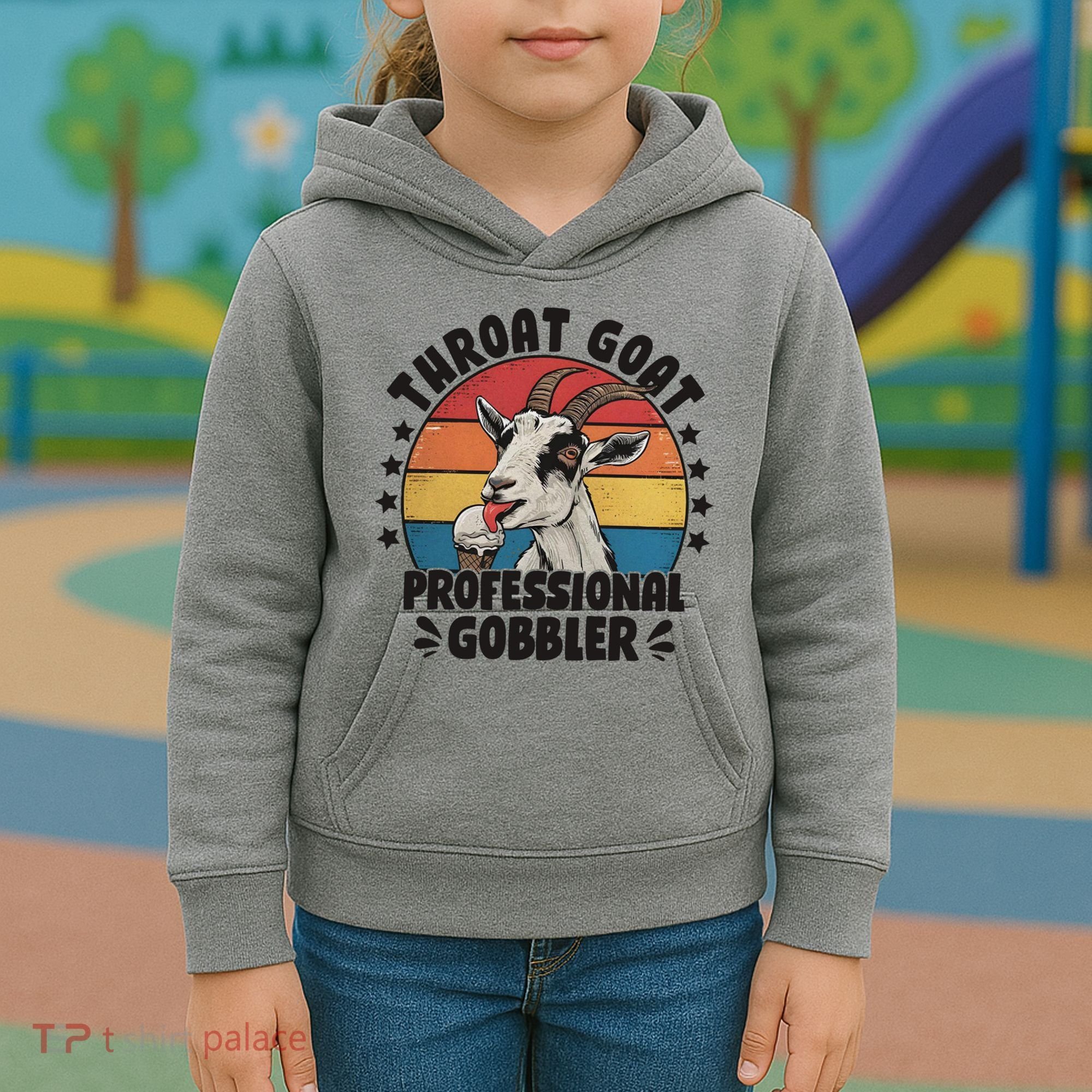 Throat Goat Professional Gobbler Funny Kids Hoodie