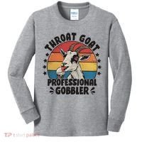 Throat Goat Professional Gobbler Funny Kids Long Sleeve Shirt thumb 0