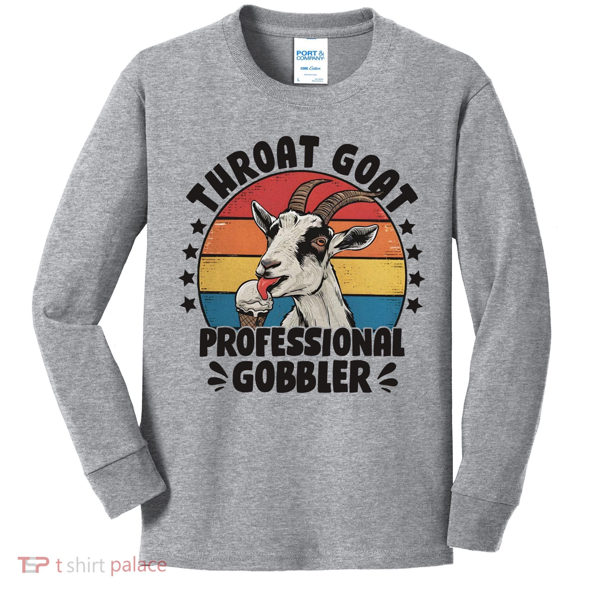 Throat Goat Professional Gobbler Funny Kids Long Sleeve Shirt