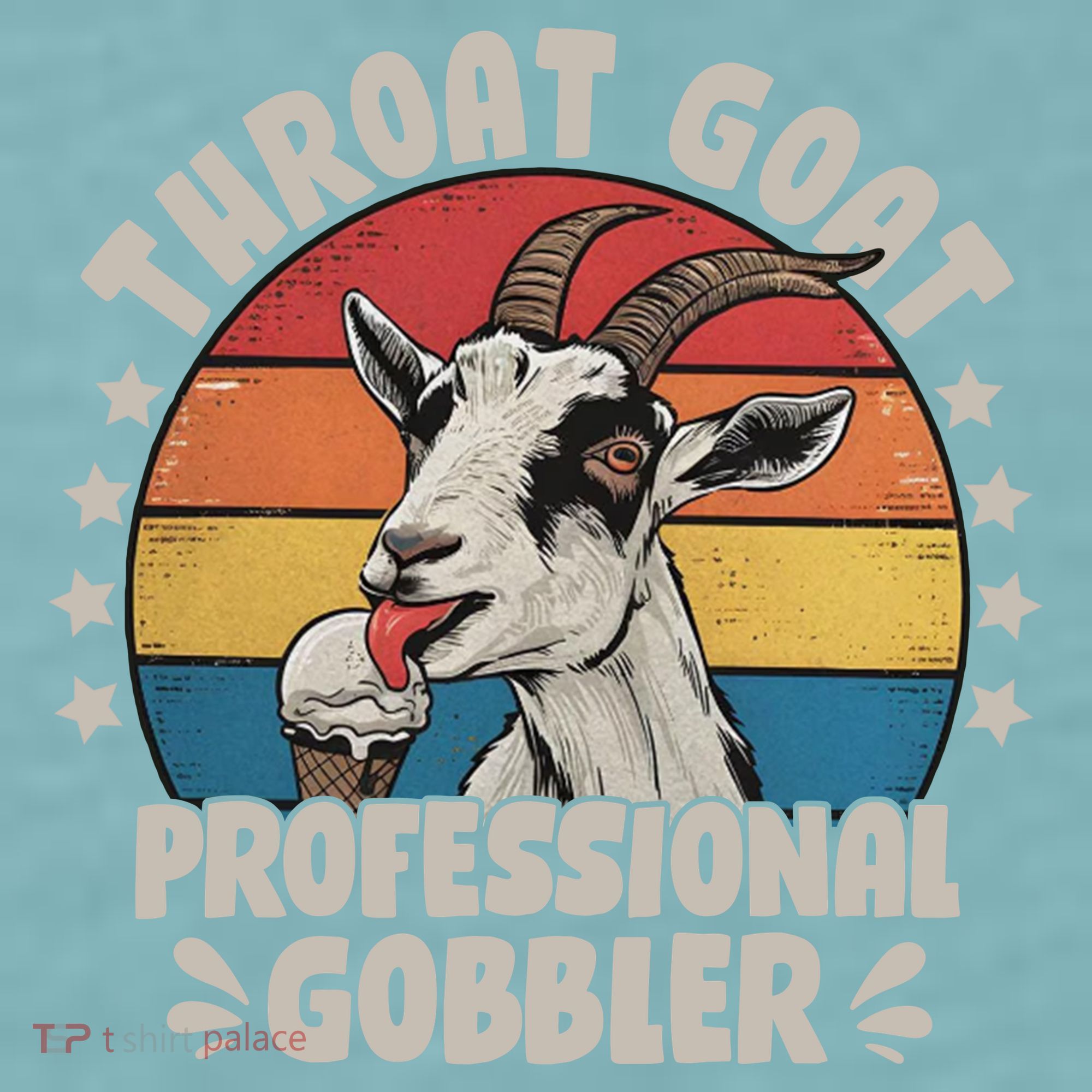 Throat Goat Professional Gobbler Funny Sueded Cloud Jersey T-Shirt