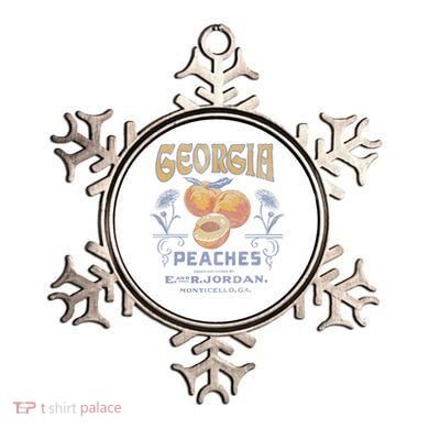 Trendy Georgia Peaches Vintage Poster Ornament